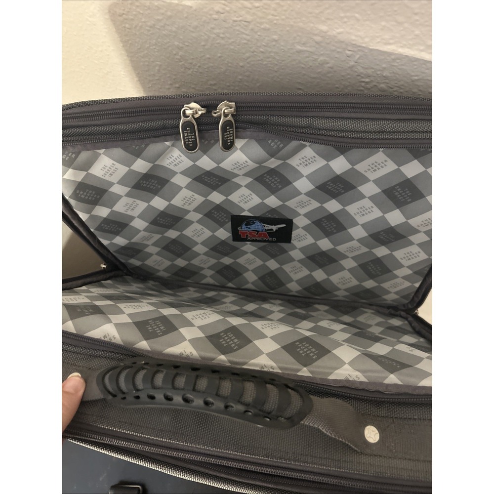 Sharper Image Carry On Laptop Bag TSA Approved Silver & Grey Travel - Picture 4 of 11